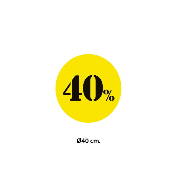 Poster - 40% - Ø40 cm.