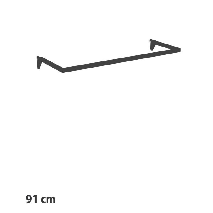 U-bøjlestang med krom finish med en bredde på 91 cm.