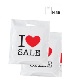 Plastpose - I LOVE SALE - 100 stk.