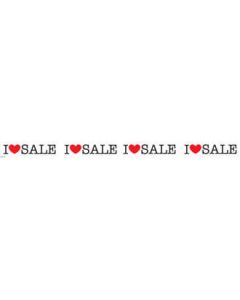 Vinduesstreamer m/  I LOVE SALE